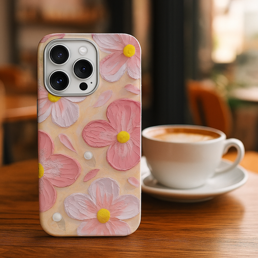 Çiçek Desenli Lüx Premium Telefon Kılıfı ----007