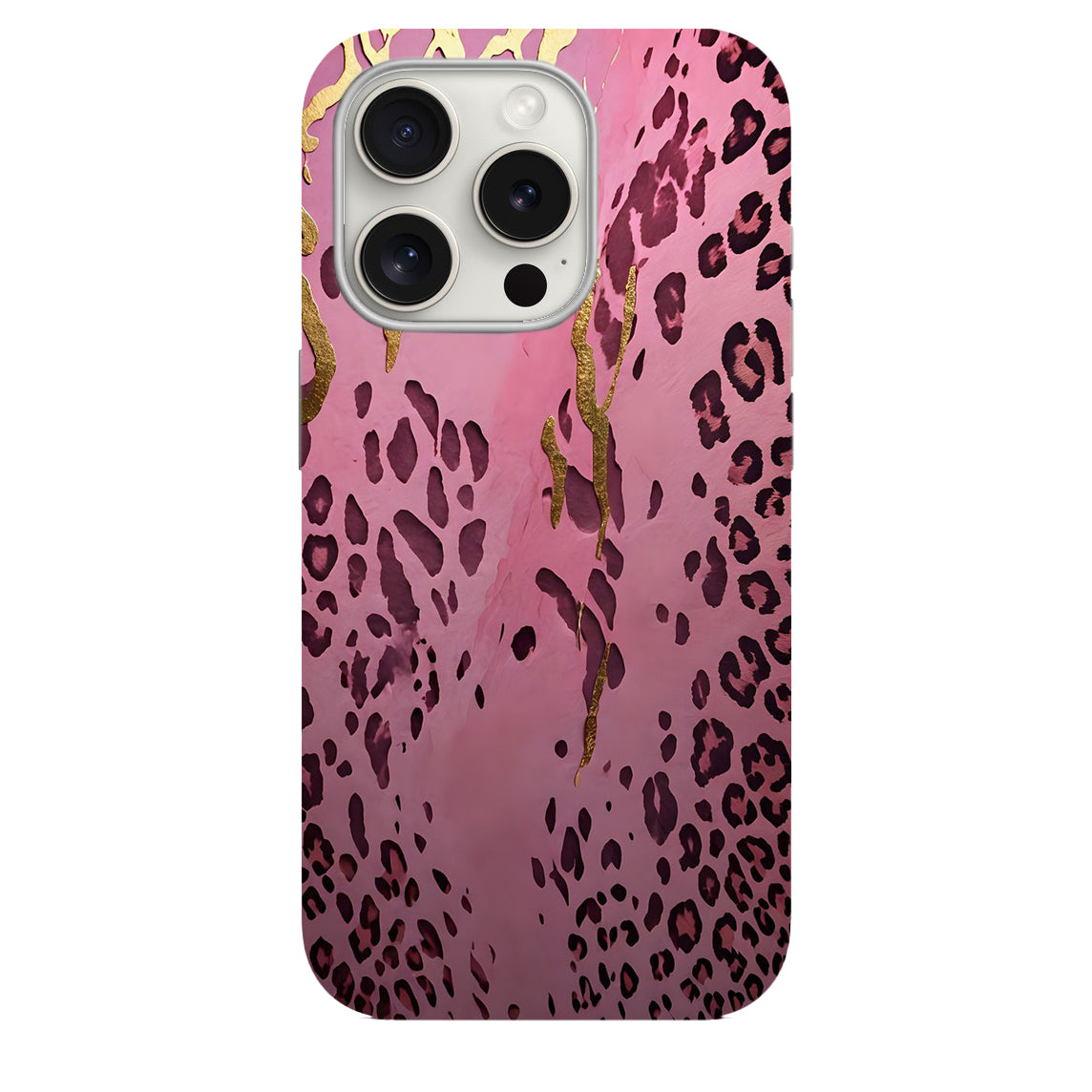 Leopar Desenli Lüx Premium Telefon Kılıfı -- 191