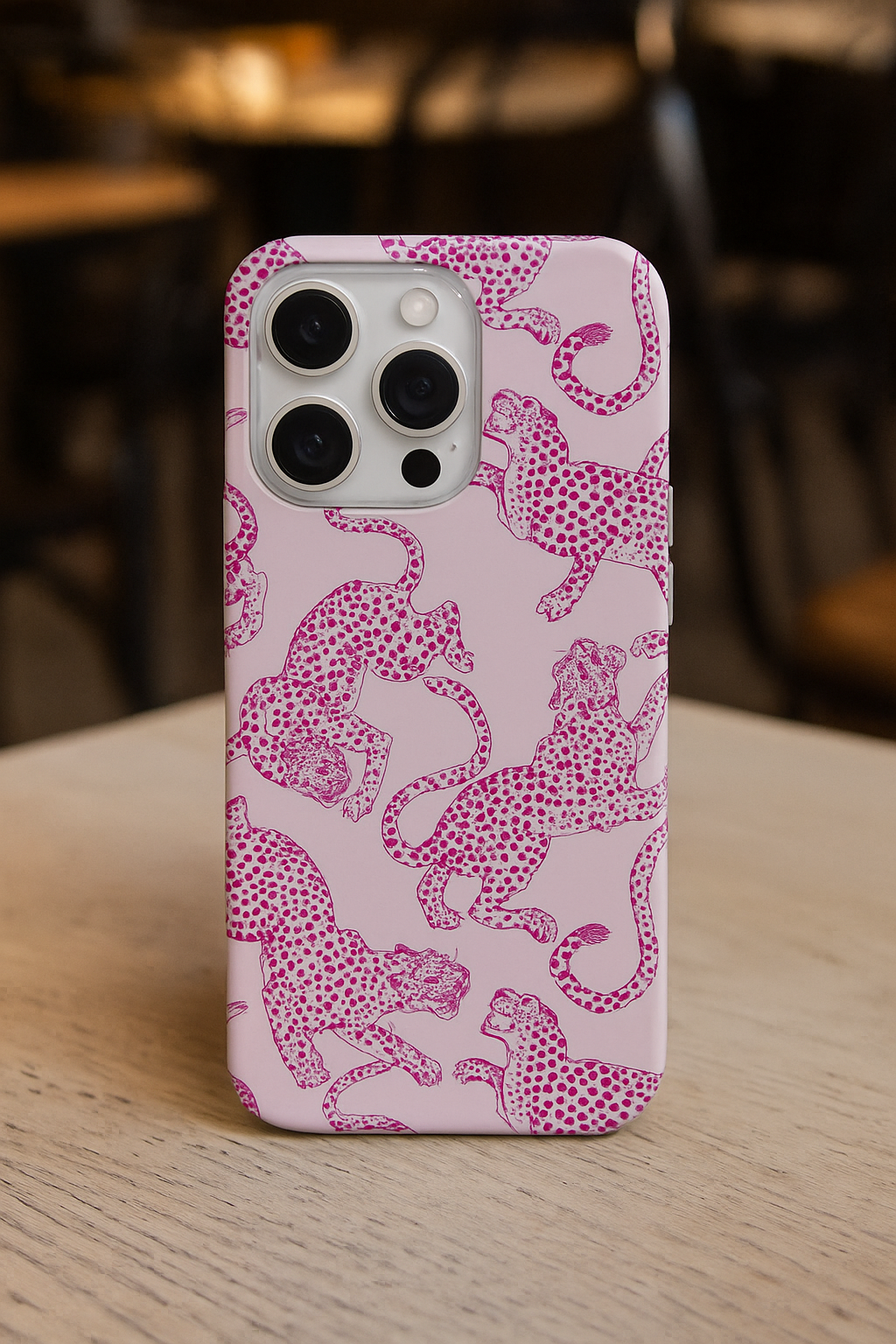 Leopar Desenli Lüx PremiumTelefon Kılıfı --- 0037