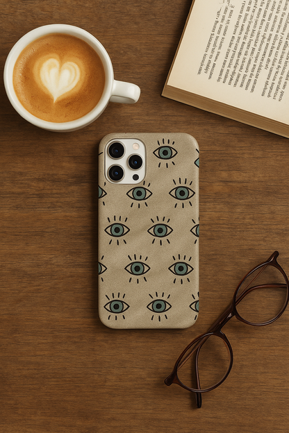 Etnik DEsenleri Yansıtan Nazar Motifli Lüx Premium Telefon Kılıfı -- 146