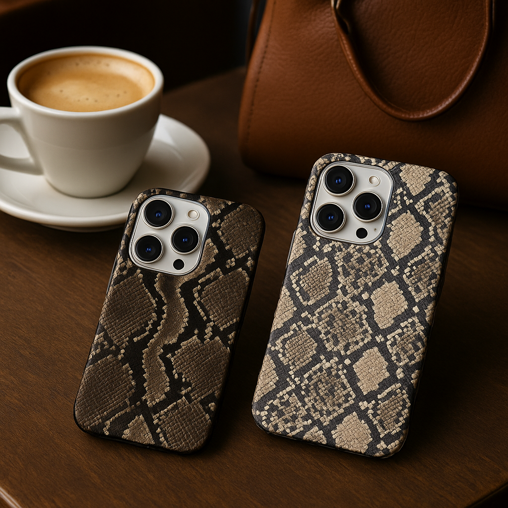 Yılan Derisi Desenli Lüx Premium Telefon Kılıfı --- 179