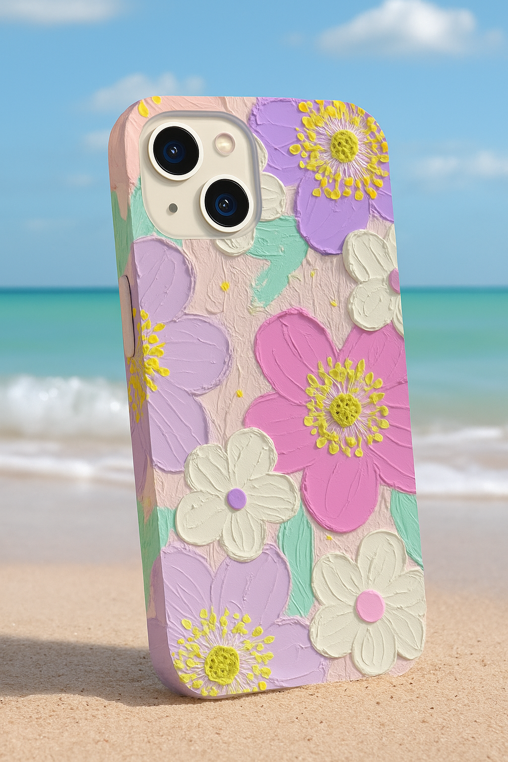 Renkli Çiçekler Lüx PremiumTelefon Kılıfı --- 0083