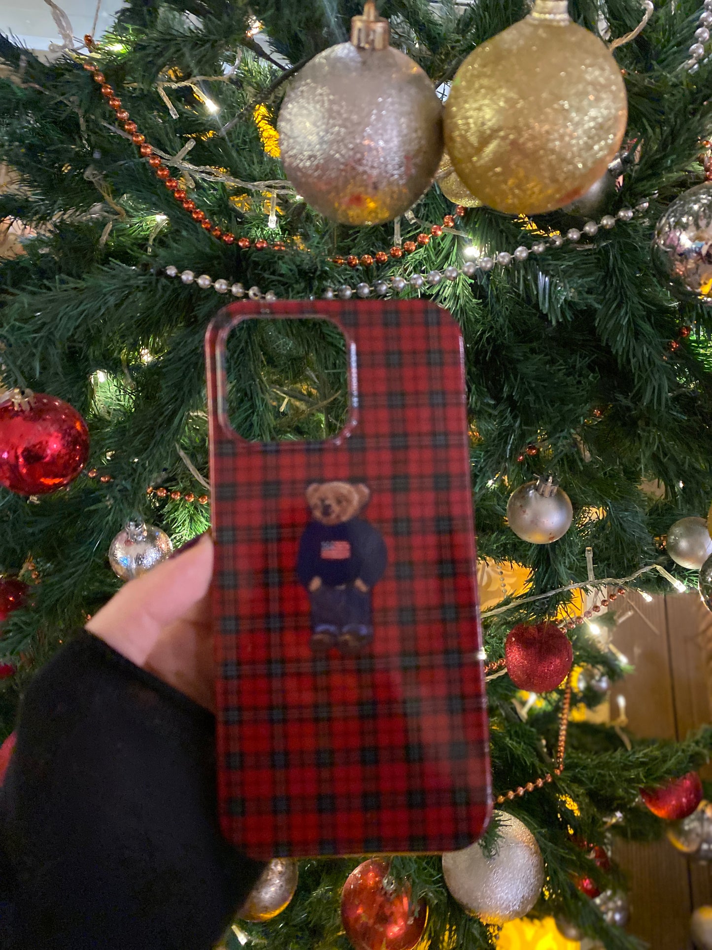 Ekose Desenli Lüx Premium Telefon Kılıfı --171