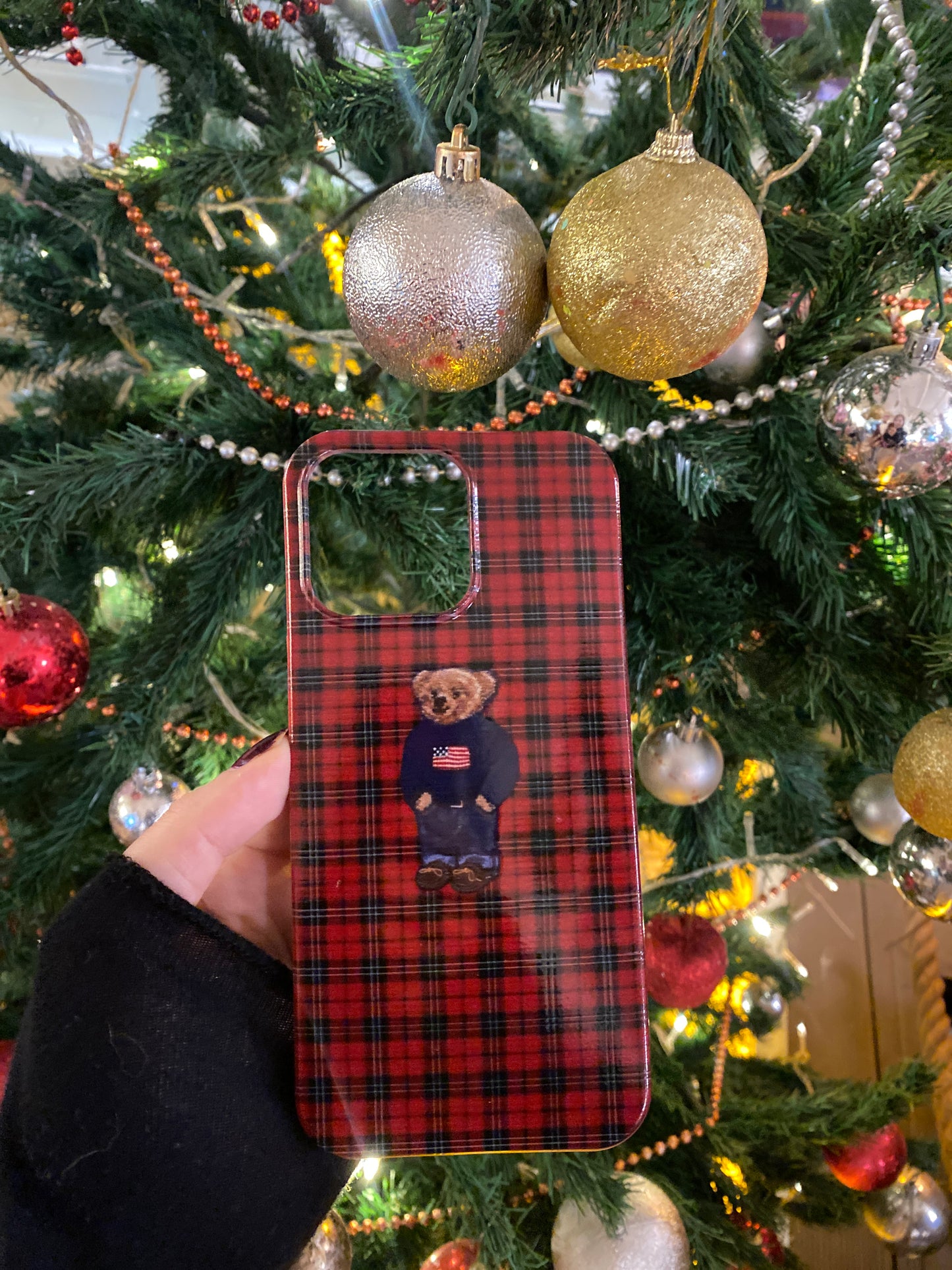 Ekose Desenli Lüx Premium Telefon Kılıfı --171