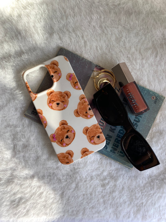 Sevimli Ayıcıklar Desenli  Lüx Premium Telefon Kılıfı --- 136