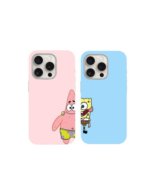 Sünger Bob Desenli Couple Çift Kılıfları *** 137