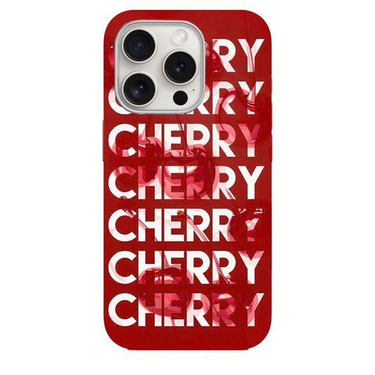 Cherry Desenli Lüx Premium Telefon Kılıfı
