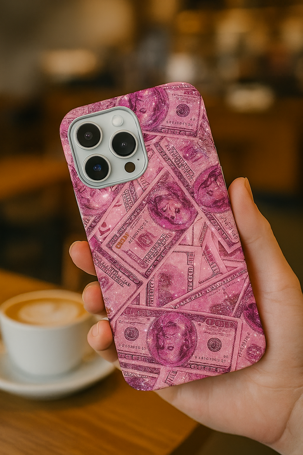 Parılıtı Desenli Lüx PremiumTelefon Kılıfı --0026