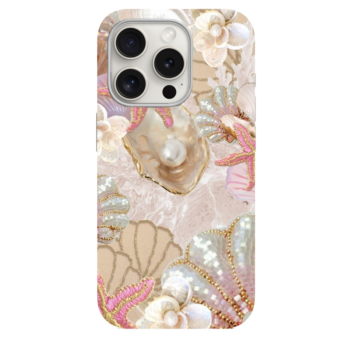 İstiridye Desenli Lüx PremiumTelefon Kılıfı --- 27