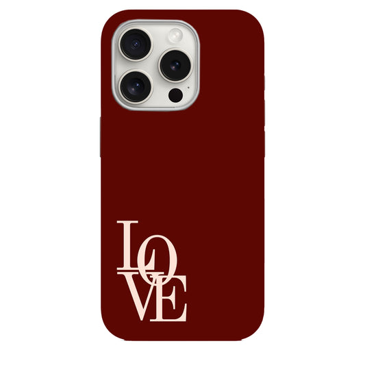Love Yazılı DEsenli Lüx Premium Telefon Kılıfı