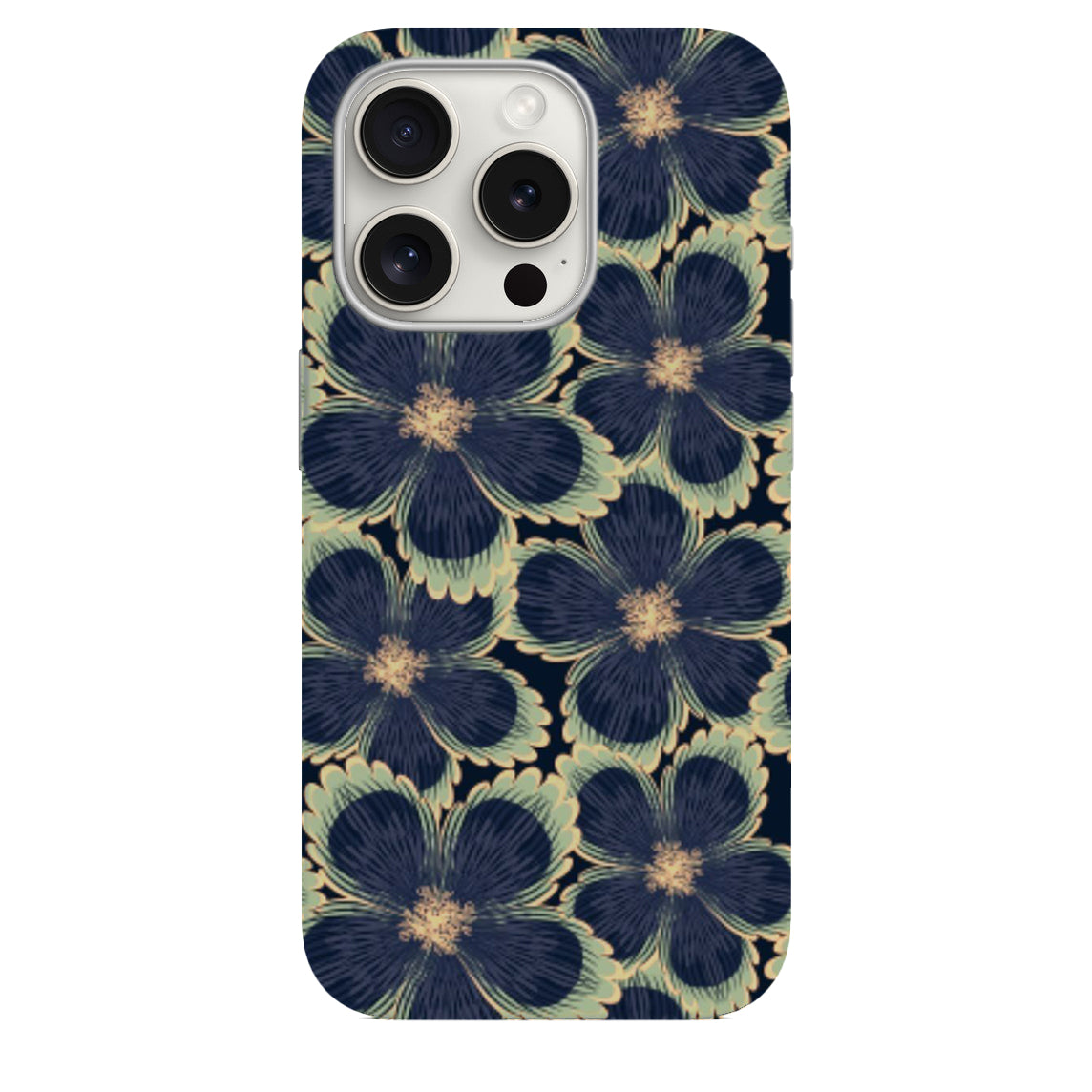 Retro Tarz Desenli Lüx Premium Telefon Kılıfı --- 145