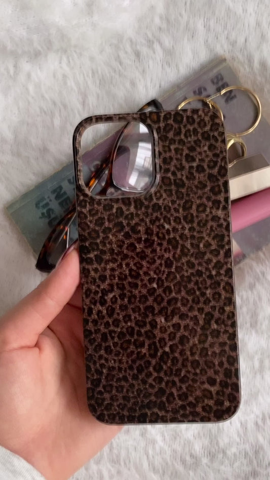 Leopar Desenli Lüx PremiumTelefon Kılıfı --- 0012