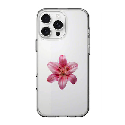 Çiçek Desenli Lüx Premium Şeffaf Telefon Kılıfı --- 0085